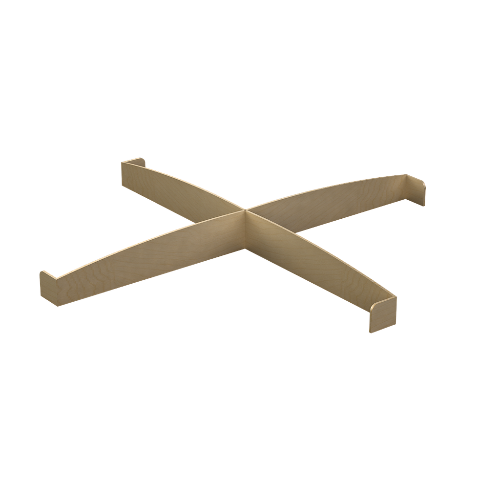 [GAK831TMLBP04PL00] Kit de Mampara p/Cruceta Mod. Diag. L 320 x 40 cm TML Cyber (Cherry, En Polvo Negro)