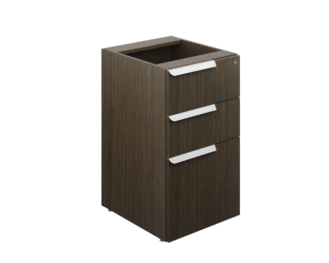 Pedestal 3 Gavetas s/Cubierta 41 x 48 x 72 cm Bento