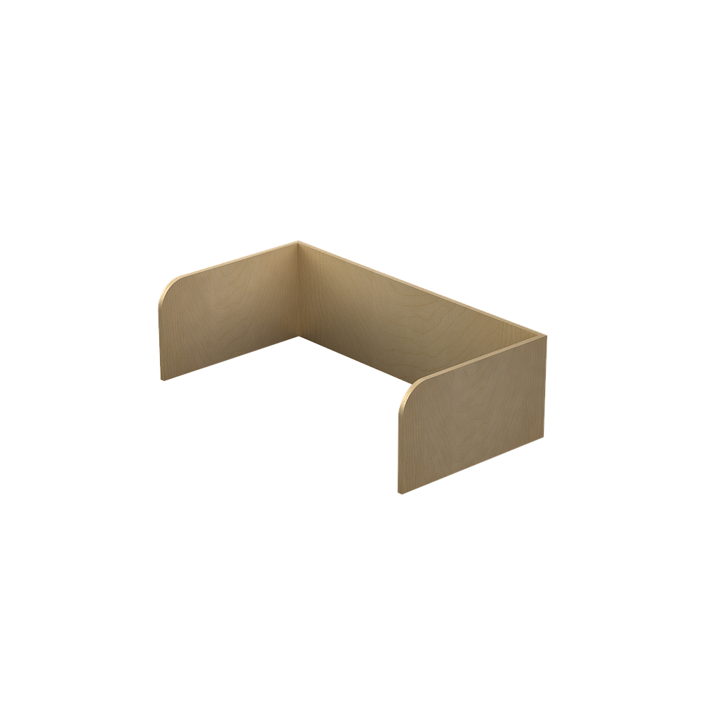 [GAK836TMLBP04PL00] Mampara p/Mesa Operativa 120 cm 119 x 60 x 35 cm TML Cyber (Cherry, En Polvo Negro)