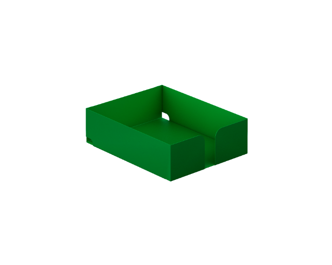 [GAC887PL37] Metal letter tray 9 x 15 x 3" gauge 20 (Rojo)