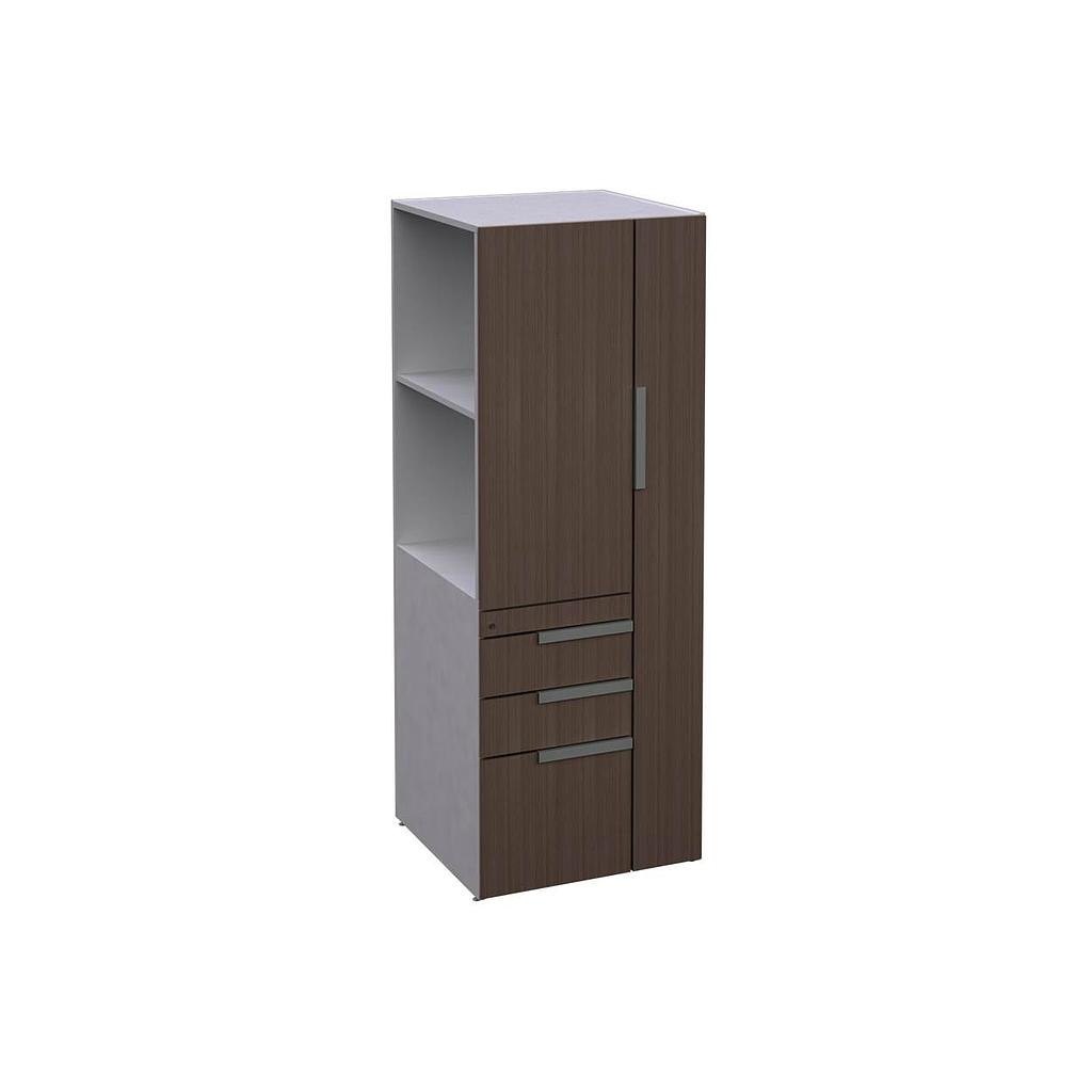 Open Side Wardrobe/Storage Cabinet 24 x 24 x 65" Left LPL