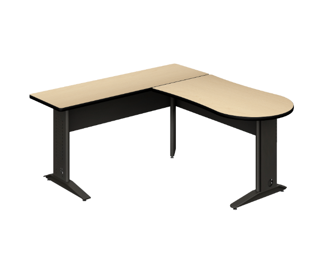 [GAK170MM3M28BP04PL00] Peninsula L group 28MM 67 x 63 x 30" 3MM Cyber (Cherry, En Polvo Negro)