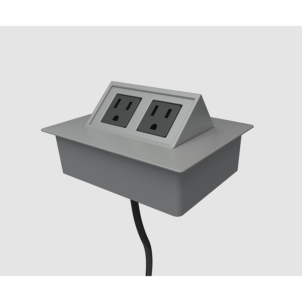 [BE02137-C-20-72-DZA] Multicontacto Glenbeigh 2 Tomas 180 cm (Parchment powdercoat)