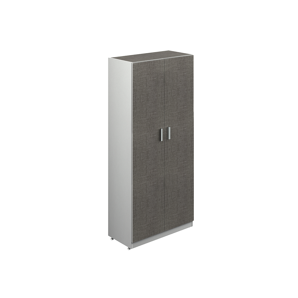 [GBK450180BP24BP00] Librero Alto Puertas Completas 80 x 40 x 180 cm Kenza (Anigre, Baja Presion Negro)