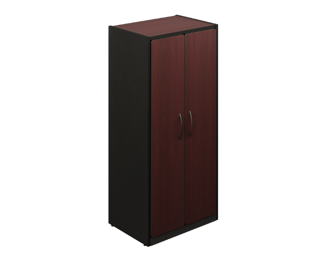 [GBS490180SEBP04BP00] Wardrobe cabinet 33 x 24 x 71" Spazio (Cherry, Baja Presion Negro)