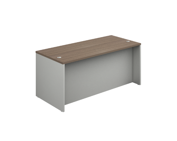 [GBR241180BP30BP10] Desk shell with full modesty 72 x 36 x 30" Prime (Oxford, Baja Presion Silver)