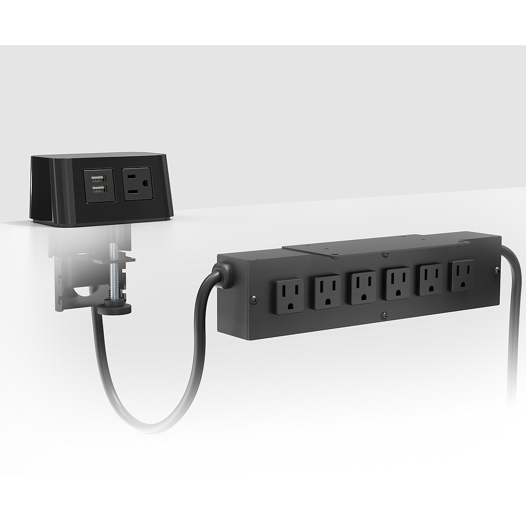 [BE05451-A116F] Hydra Standard, 6 Power, Curly Cord, Burele, (Fog)