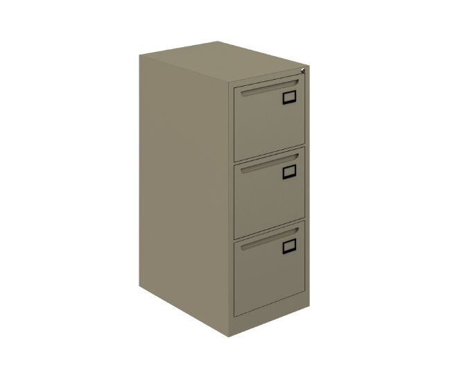 [GAN330LL02] 3-Drawer Steel file cabinet 18 x 25 x 41" 22 gauge Nova (Beige)