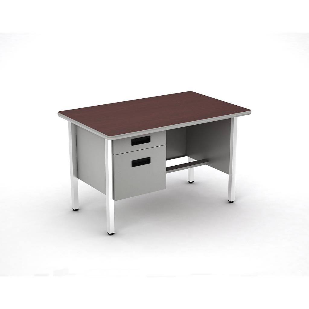 [GAO210120LBP04LL02] Escritorio 2 Gavetas 120 x 75 x 75 cm Concord (Izquierdo, Cherry, Beige)
