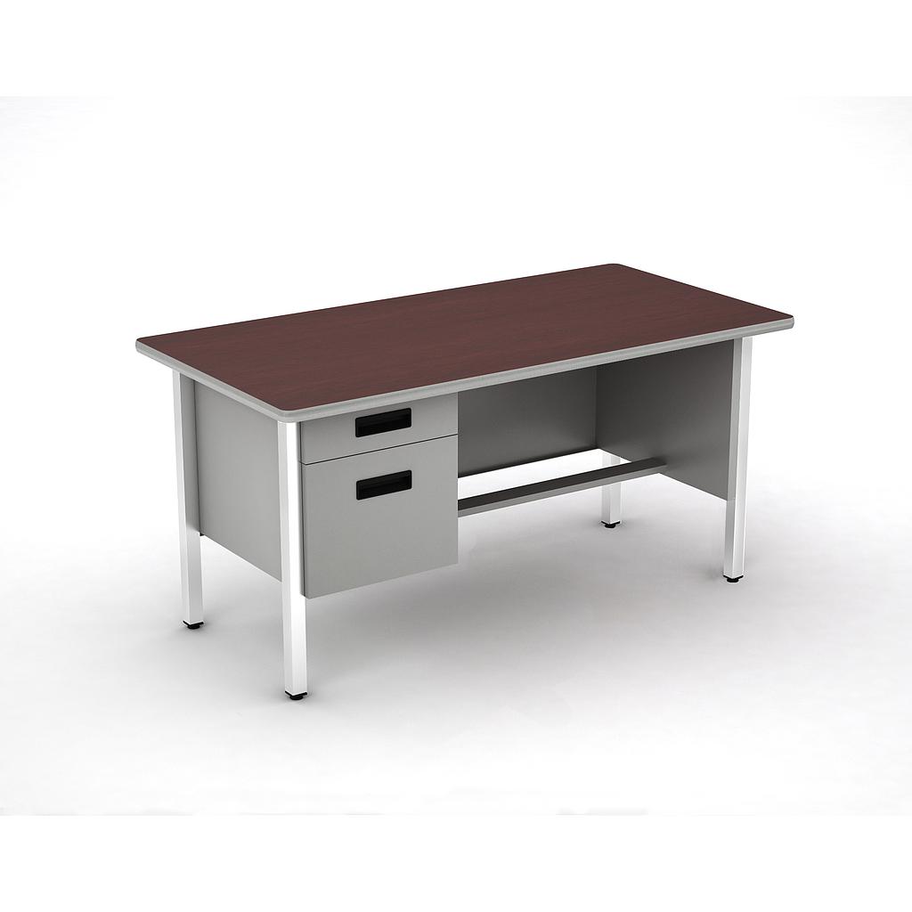 [GAO210150LBP04LL02] 2-Drawer desk 60 x 30 x 30" Concord (Izquierdo, Cherry, Beige)