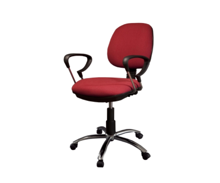 [GDC302MDCPBCTB30] Silla Operativa c/Brazos Cromo Mec. Doble Base Cromo Comfort (Caribe Oxford)