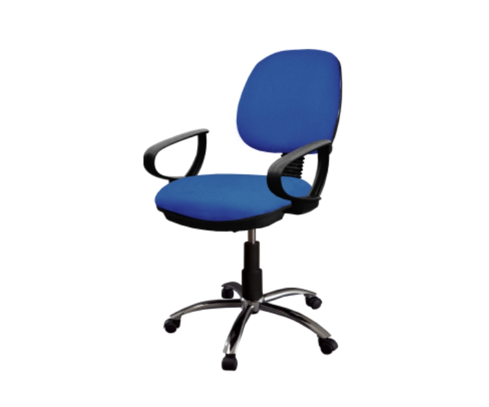 [GDC302MDPPBCTB30] Silla Operativa c/Brazos Polipro Mec. Doble Base Cromo Comfort (Caribe Oxford)