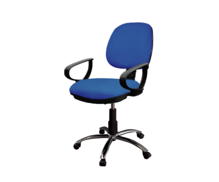 [GDC302MSPPBCTB30] Silla Operativa c/Brazos Polipro Mec. Sencillo Base Cromo Comfort (Caribe Oxford)