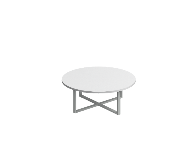 Whiteboard top round table 48 x 18" Venti