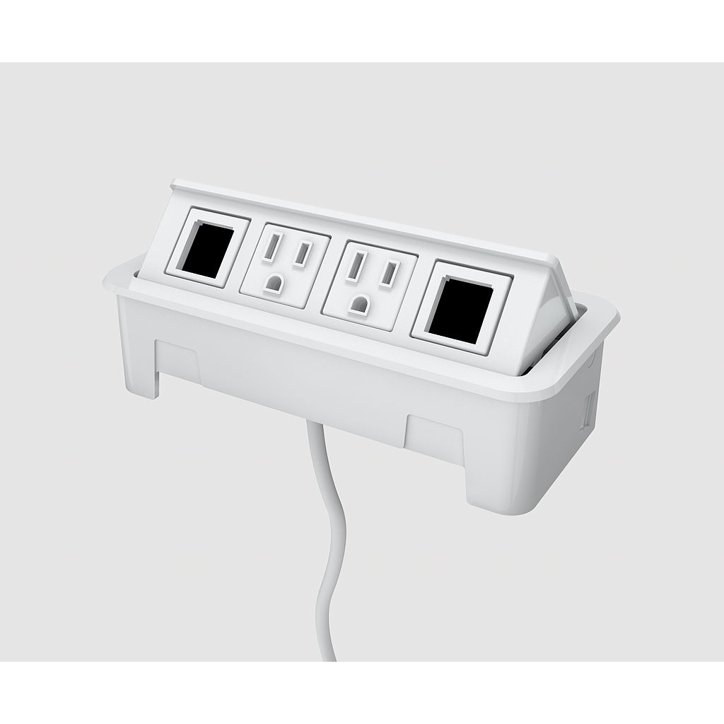 Nacre 2 power, 2 open data 72" cord