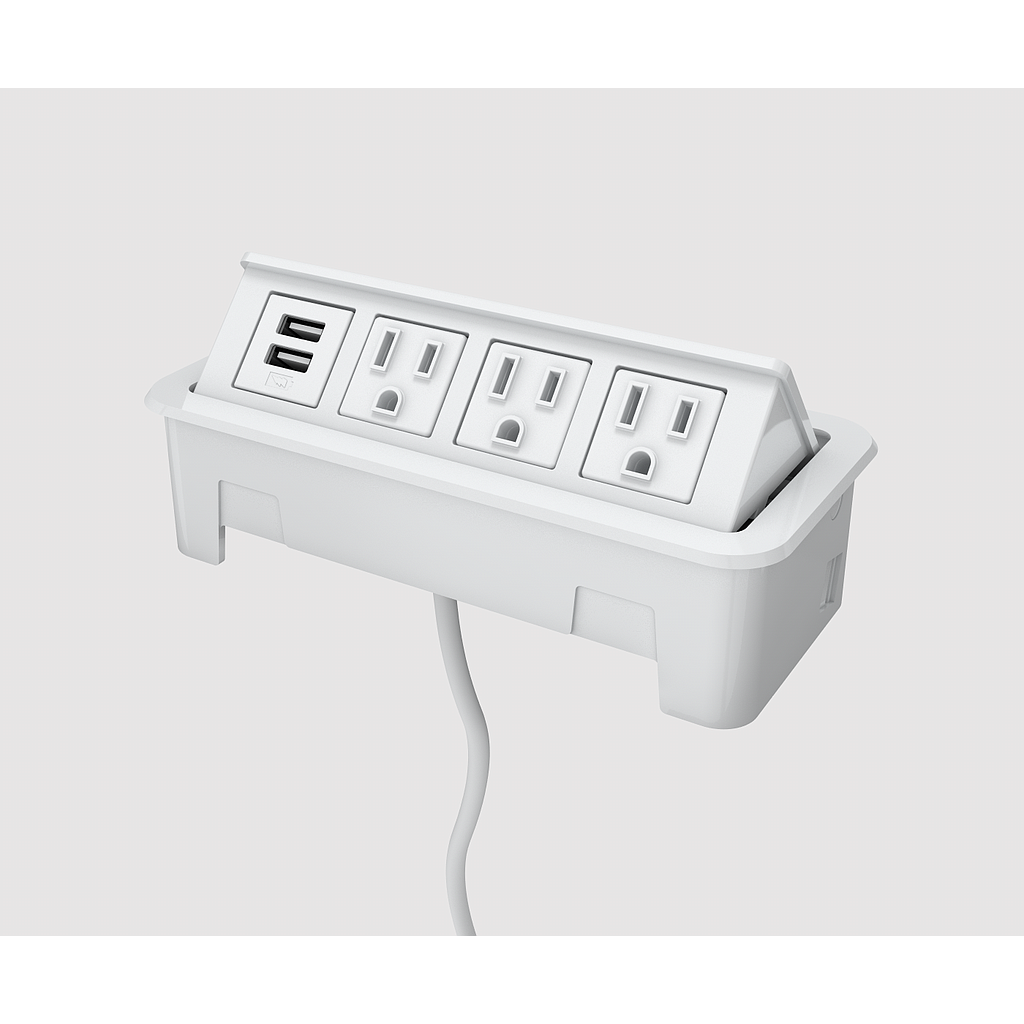 Nacre 3 power, 1 USB A+C 72" cord