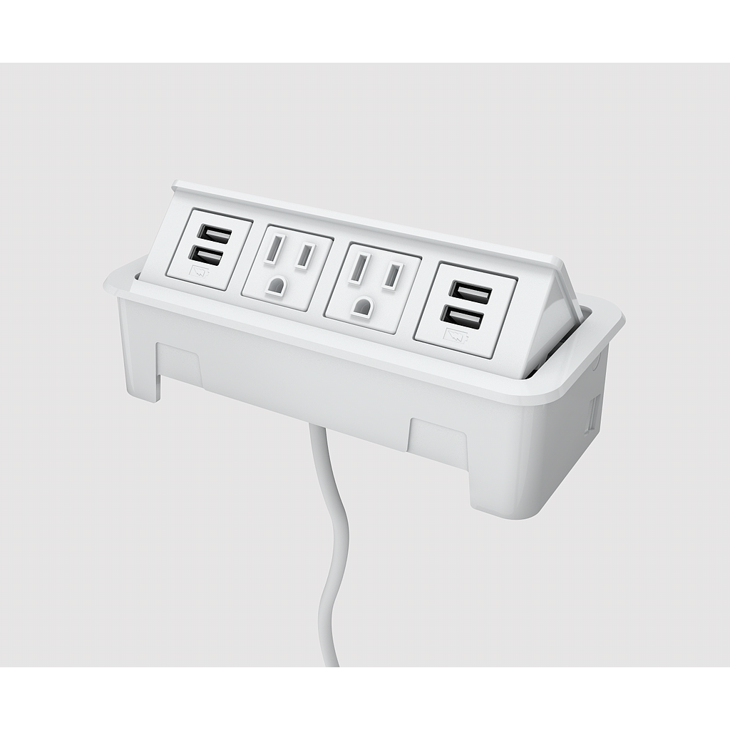 Nacre 2 power, 2 USB A+C 120" cord