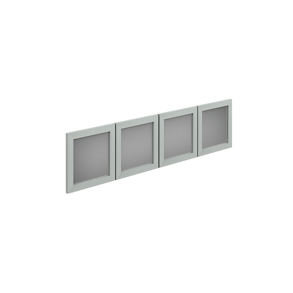 4 Doors kit for open hutch 17 x 15.5" Prime Acrylic