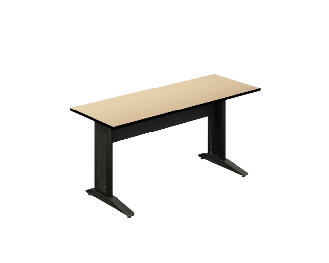[GAK515080MM3M19BP04PL00] Mesa Operativa 19MM 80 x 60 x 75 cm 3MM Cyber (Cherry, En Polvo Negro)