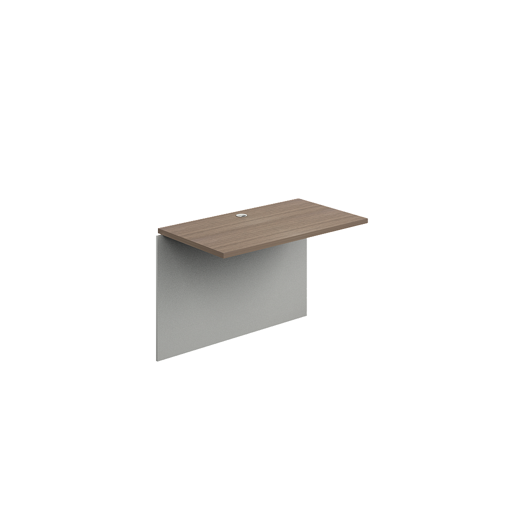 Bridge with full modesty panel 42 x 24 x 30" Prime