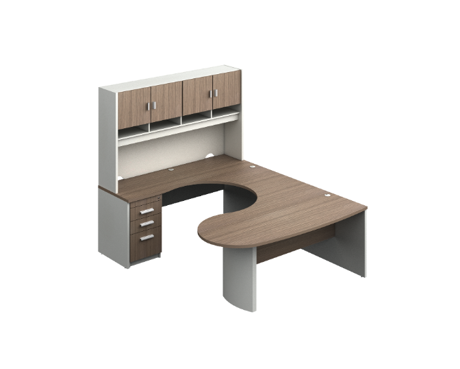 U-group with hutch 72 x 96 x 72" Prime