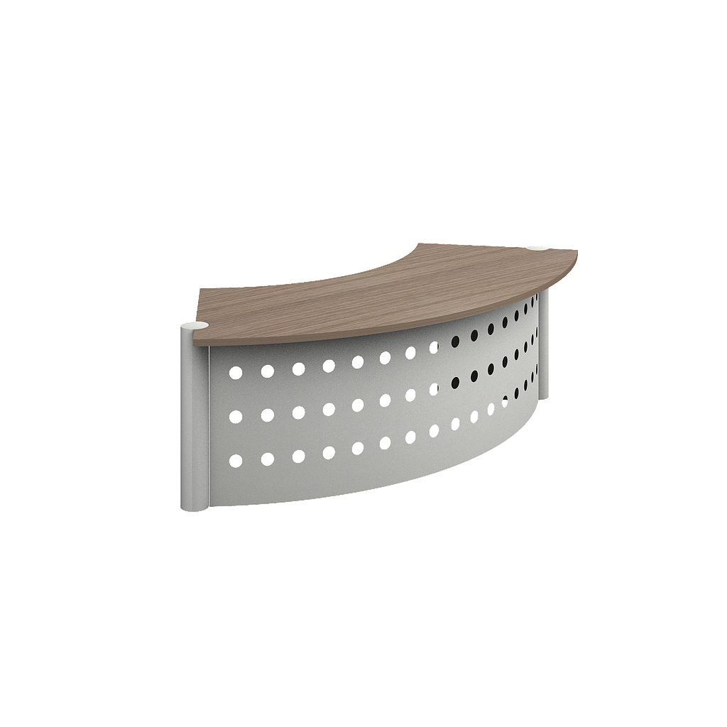 Curved reception unit 93 x 37 x 30” Prime